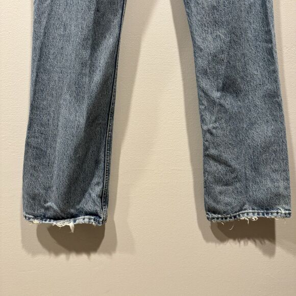 Agolde Relaxed Boot Jeans Organic Cotton Button Fly Relaxed Wireless Women sz 24 - Picture 8 of 10
